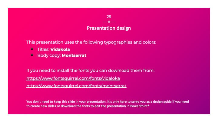 Beautiful Magenta Slides - slide 25