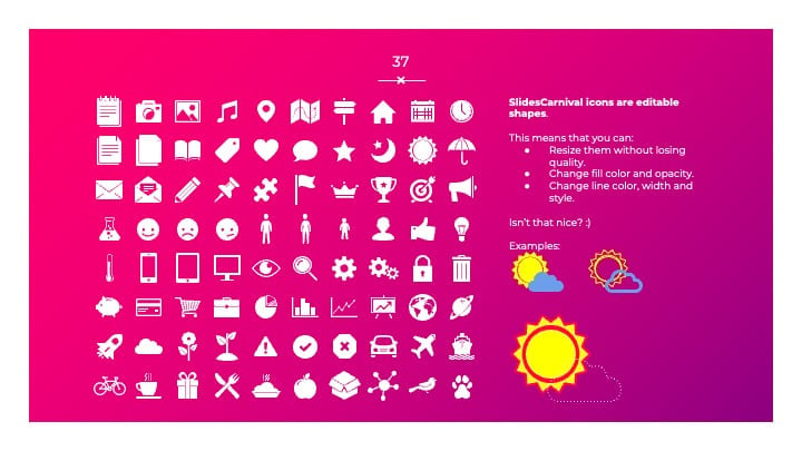 Beautiful Magenta Slides - slide 37