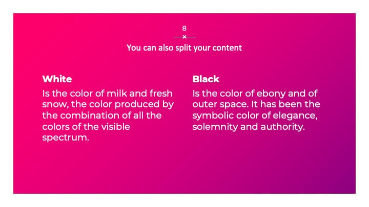 Beautiful Magenta Slides - slide 8