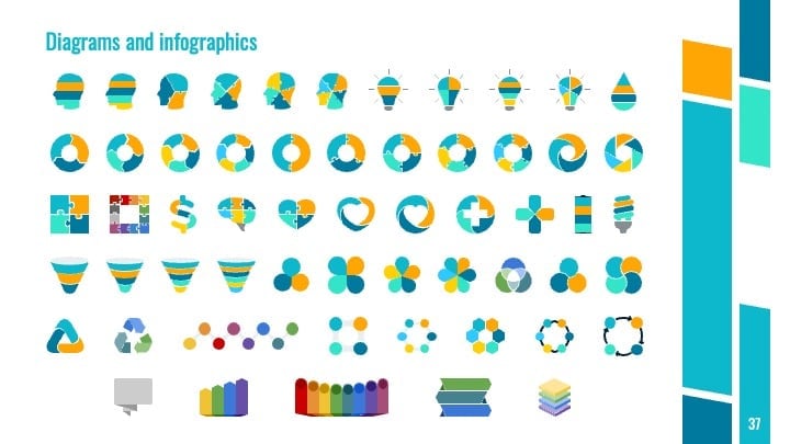 Slide Presentasi Korporat dengan Desain Geometris - slide 37