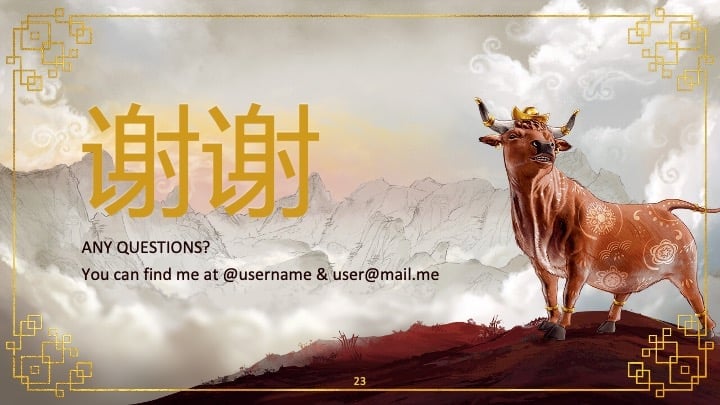 Chinese New Year 2021 (The Ox) Slides - slide 23