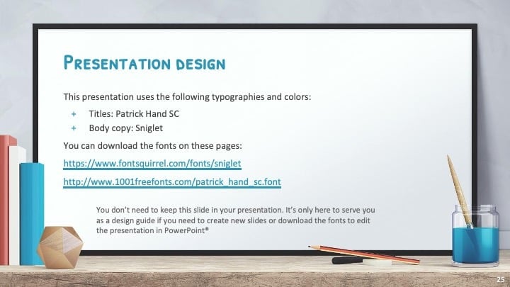 Slides de Quadro Branco para Educação - deslizar 25