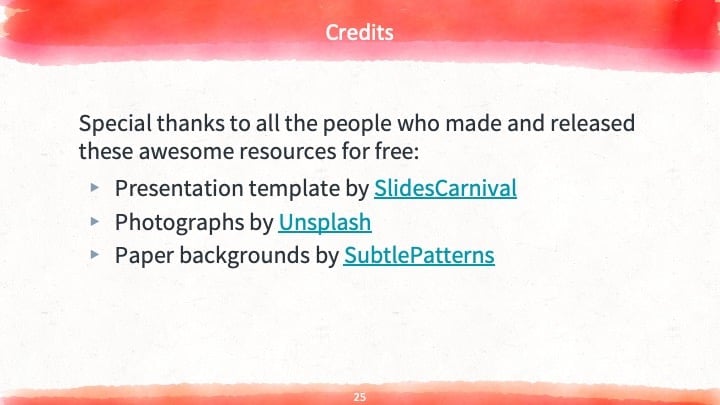 Colorful Watercolor Slides - slide 25