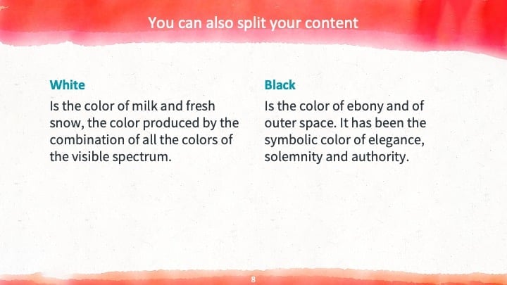 Colorful Watercolor Slides - slide 8