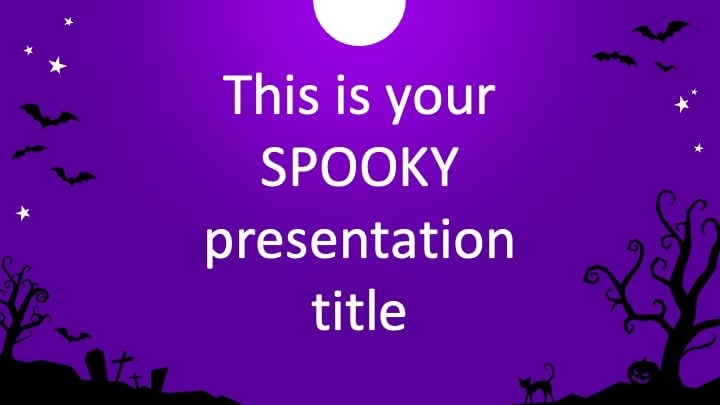 Slides Simples de Halloween - deslizar 1