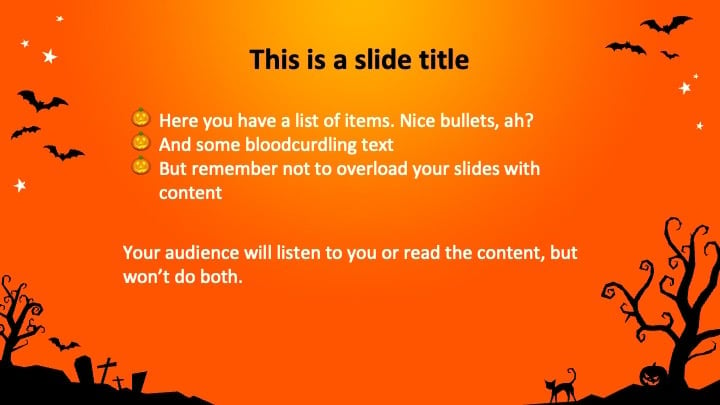 Simple Halloween Slides - slide 6