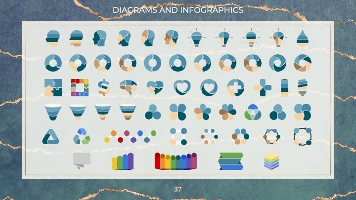 Slide Alam Musim Dingin Biru - slide 37