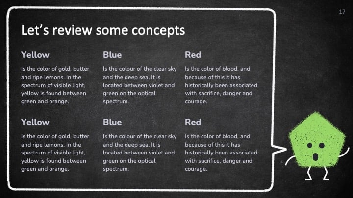 Slides de Geometria Fofa - deslizar 17