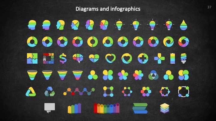 Plantilla para presentación con geometría adorable - diapositiva 37