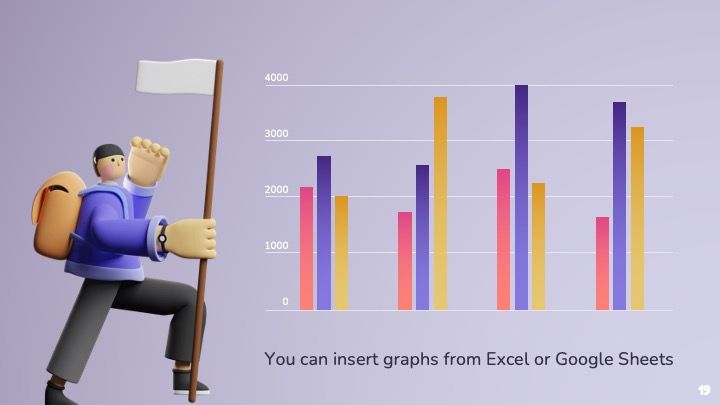 Plantilla para presentación con gente colorida en 3D - diapositiva 19