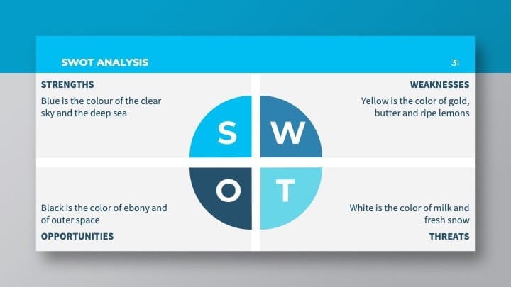 Blue Professional Slides - slide 31