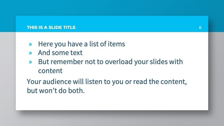 Blue Professional Slides - slide 6