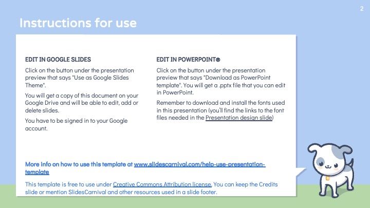 Plantilla para presentación con mascotas adorables - diapositiva 2