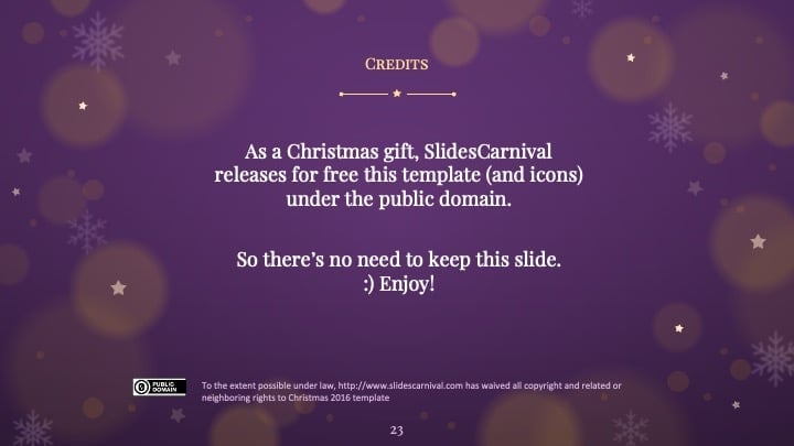 Starry Christmas Slides - slide 23