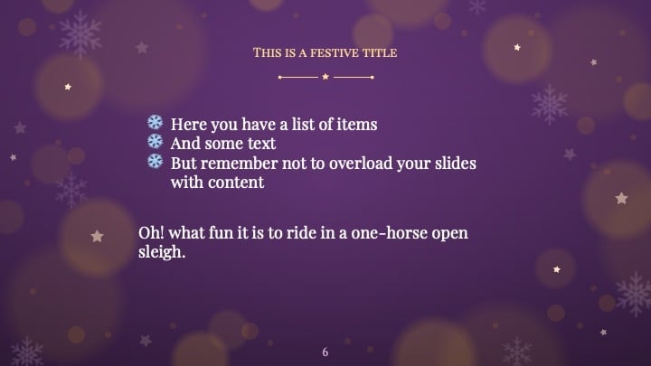 Starry Christmas Slides - slide 6