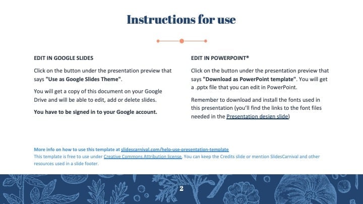 Stylish Botanical Slides - slide 2