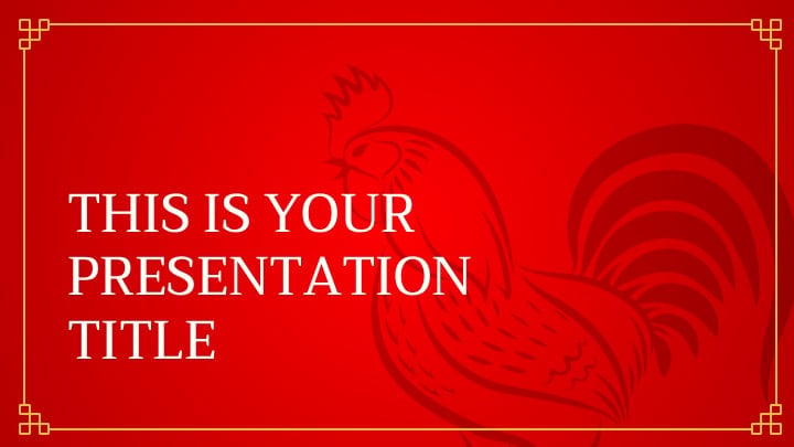 Chinese New Year 2017 (The Rooster) Slides - slide 1