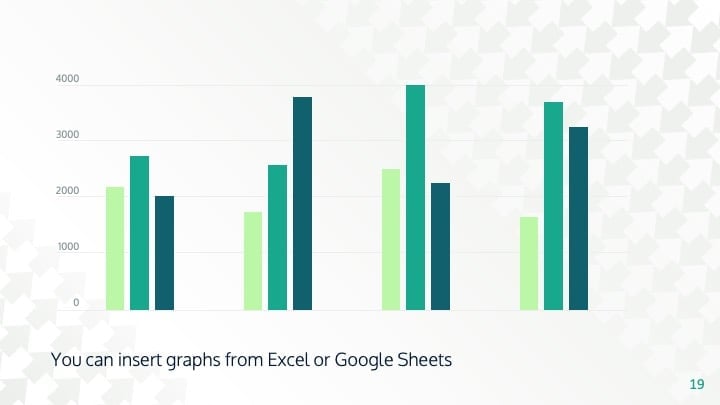 상승하는 화살표 파워포인트 및 구글 슬라이드 템플릿 - 슬라이드 19