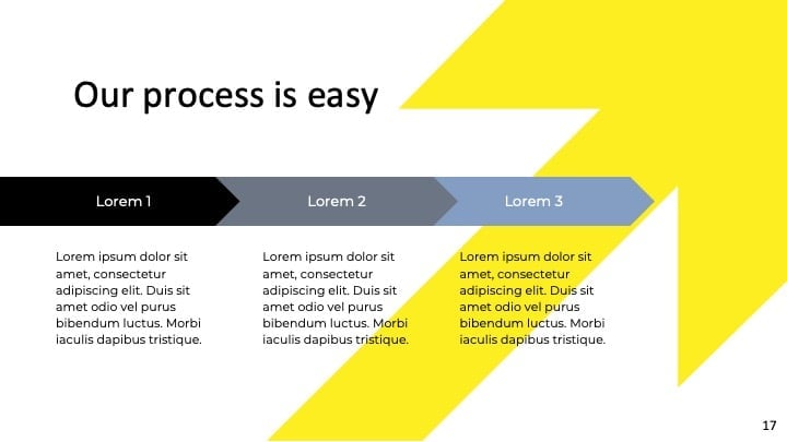 Yellow Arrow Slides - slide 17