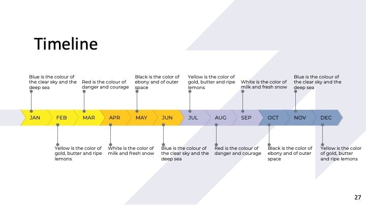 Yellow Arrow Slides - slide 27