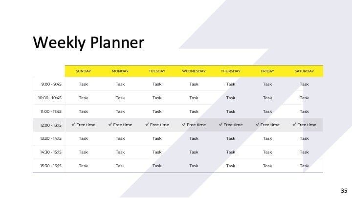 Yellow Arrow Slides - slide 35