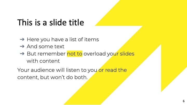 Slide Panah Kuning - slide 6