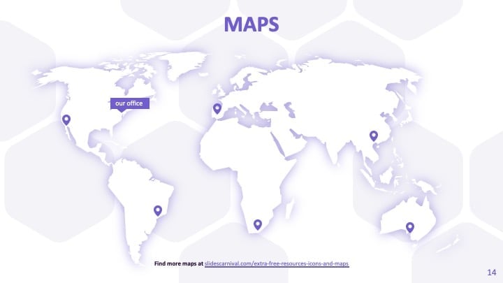 Purple Hexagons Slides - slide 14