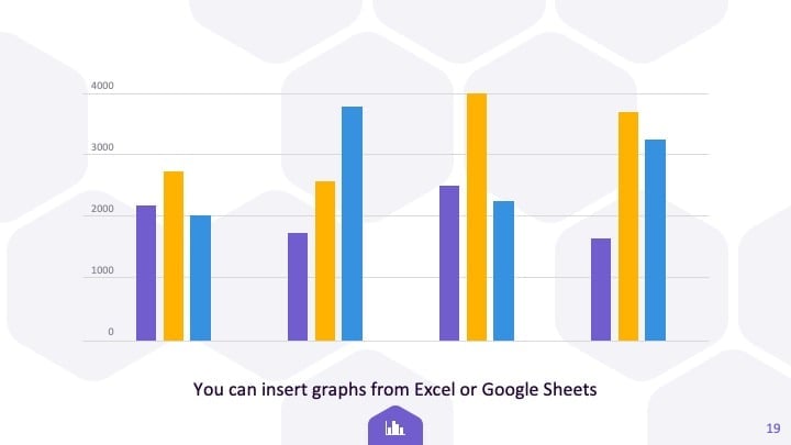 Purple Hexagons Slides - slide 19