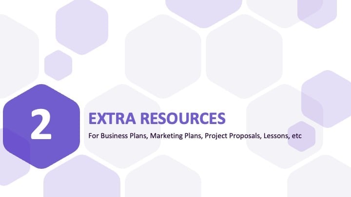 Purple Hexagons Slides - slide 26