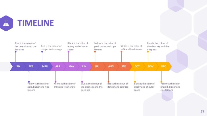 Purple Hexagons Slides - slide 27