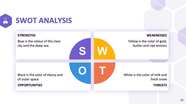 Purple Hexagons Slides - slide 30