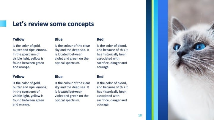 Plantillas Formales de Negocios Azul - diapositiva 18