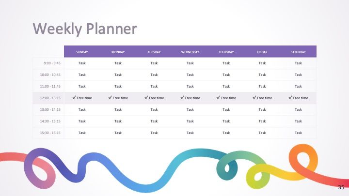 Rainbow Line Slides - slide 35