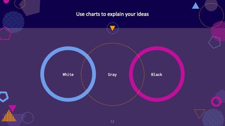 Plantillas Geométricas Moradas - diapositiva 12