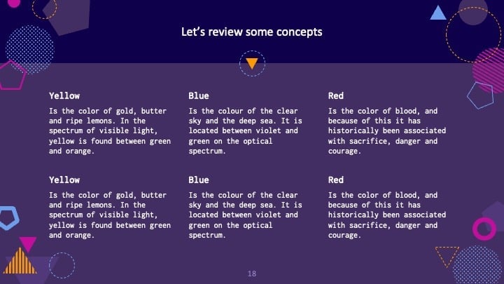 Slides Geométricos Roxos - deslizar 18