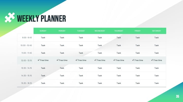 Vibrant Green Slides Slides - slide 35