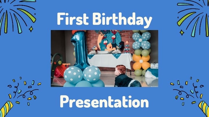 Happy 1st Birthday Slides - slide 1