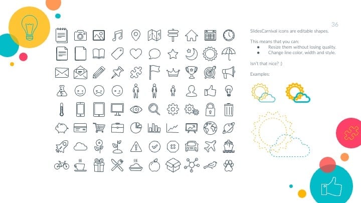 かわいい学校のスライド - slide 36