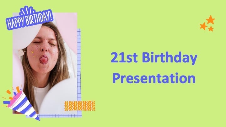 21st Birthday Slides - slide 1