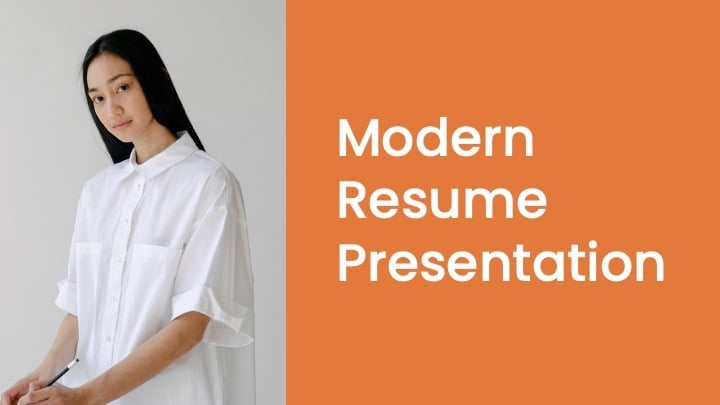 Modern resume Slides - slide 1