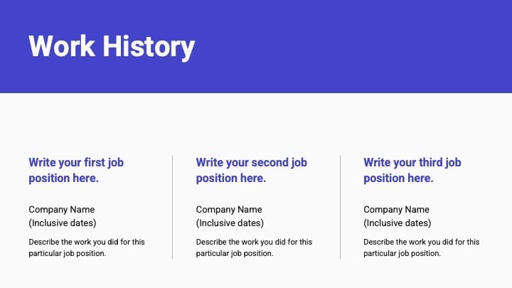 Simple resume Slides - slide 6