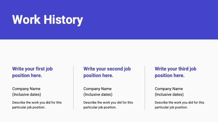 Simple resume Slides - slide 6