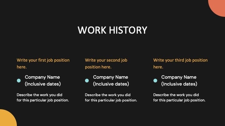 Minimalist resume Slides - slide 6