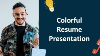 Colorful resume Slides