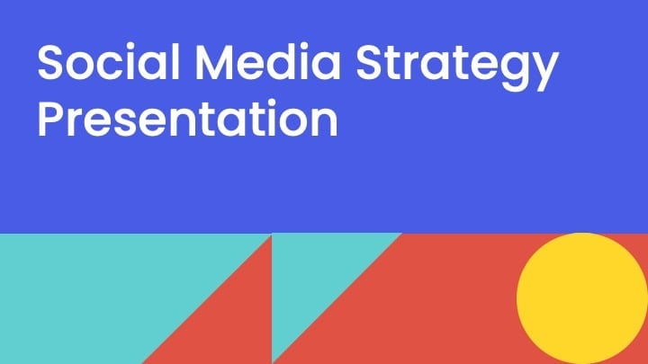 Social media strategy Slides - slide 1