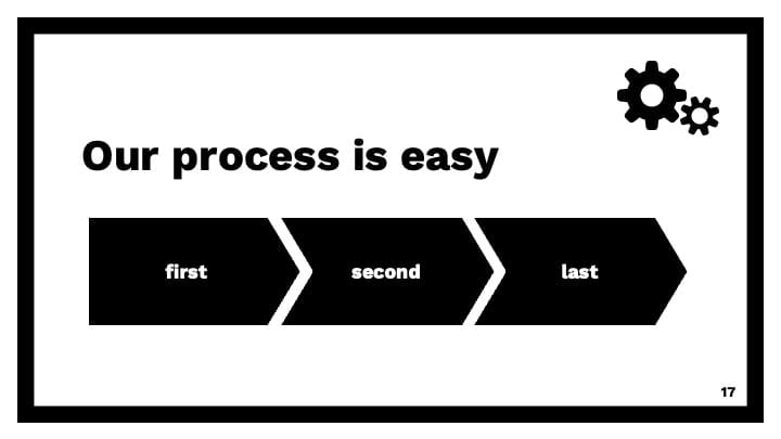 Slides Pretos Minimalistas - deslizar 17