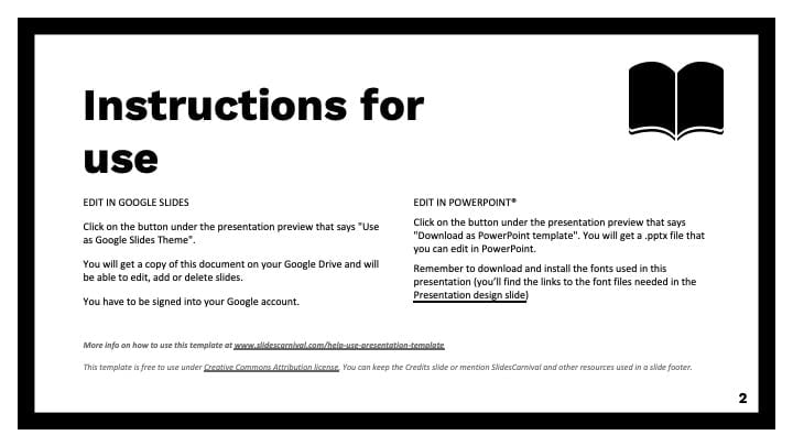 Slides Pretos Minimalistas - deslizar 2