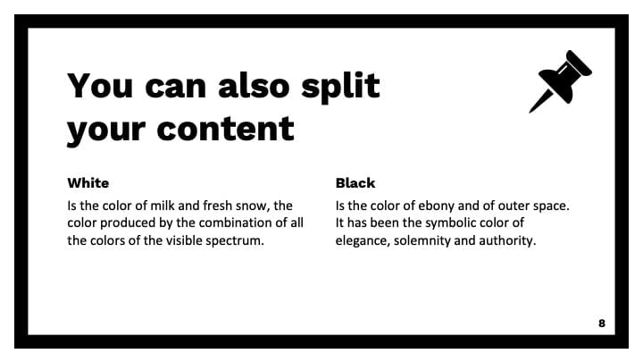 Minimal Black Slides - slide 8