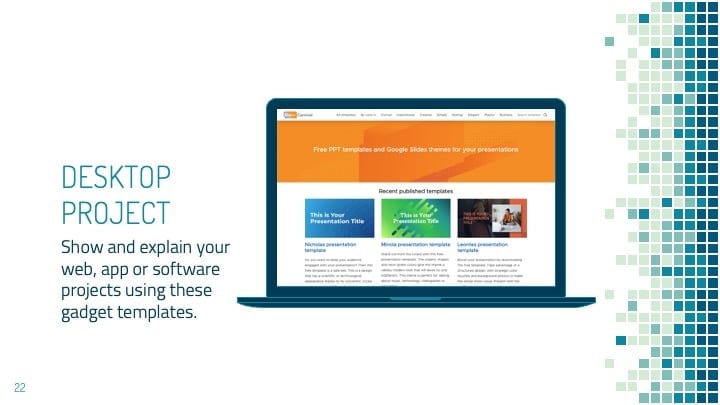 ¡Tecnología en cada píxel, plantillas que inspiran! - diapositiva 22