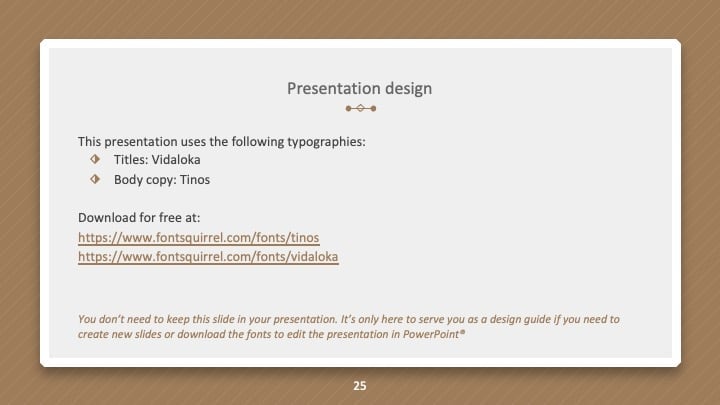 Apresentações Elegantes em Marrom - deslizar 25